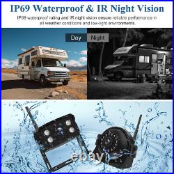 9'' Wireless Backup Camera 4 Ch Night Vision System Monitor For RV Truck Bus 9'' Wireless Backup Camera 4 Ch Night Vision System Monitor For RV Truck Bus
