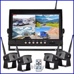 9 Wireless DVR Monitor 1080P Backup Rear View Camera for Truck Trailer Car RV