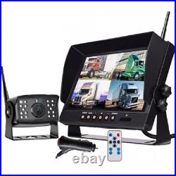 9 Wireless DVR Monitor Backup Rear Front View Camera for Truck Trailer Car RV