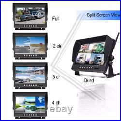 9 Wireless DVR Monitor Backup Rear Front View Camera for Truck Trailer Car RV