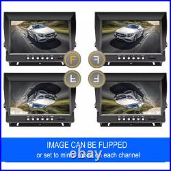 9 Wireless DVR Monitor Backup Rear Front View Camera for Truck Trailer Car RV