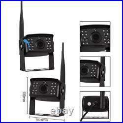 9 Wireless DVR Monitor Backup Rear Front View Camera for Truck Trailer Car RV