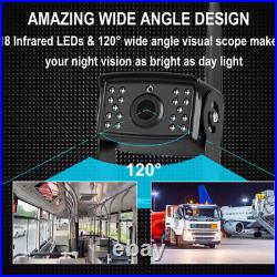 9 Wireless DVR Monitor Backup Rear Front View Camera for Truck Trailer Car RV