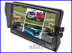 A56 9 Quad Monitor + 4 × CCD Reverse Camera Rear View Camera System Backup Cam