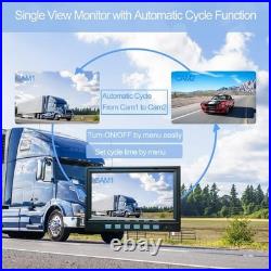 AHD 1080P 7 Reverse Rear View Backup Dual Lens IR Waterproof Camera System