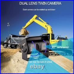 AHD 1080P 7 Reverse Rear View Backup Dual Lens IR Waterproof Camera System