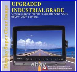 AHD 1080P, 9 Wired Monitor Rear View Reverse Backup Night Vision Camera Syst