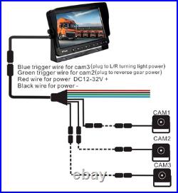 AHD 1080P, 9 Wired Monitor Rear View Reverse Backup Night Vision Camera Syst