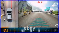 AI Dashcam 360° Car Multi-View Camera System with 41080P TVI Night Vision Camera