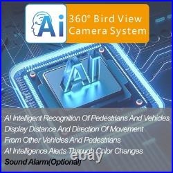 AI Dashcam 360° Car Multi-View Camera System with 41080P TVI Night Vision Camera