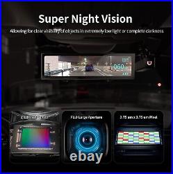 AKEEYO NV-X Super Night Vision Rear View Mirror Camera 12-inch Touch Screen