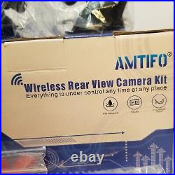AMTIFO Wireless RV Truck Trailer Backup Camera 7 HD Waterproof Night Vision NEW