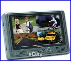AOM7694 Voyager 7 Inch HD Multi-Screen Rear View LCD Monitor with 4 Camera Inputs