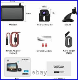 AUTO-VOX 5 Monitor + 2X Wireless Car Rear View Backup Camera for Truck SUV Van AUTO-VOX 5 Monitor + 2X Wireless Car Rear View Backup Camera for Truck SUV Van
