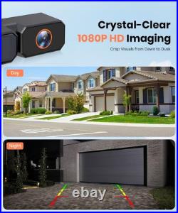 AUTO-VOX 7.2 1080P DVR Solar Wireless Backup Camera System & 2 Channels Cameras