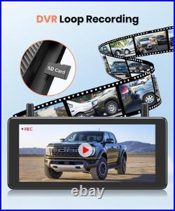 AUTO-VOX 7.2 1080P DVR Solar Wireless Backup Camera System & 2 Channels Cameras