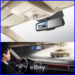 AUTO-VOX Car Bluetooth Rear View Mirror Monitor with Night Vision Parking Camera