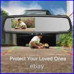 AUTO-VOX Car Rear View Backup Camera Kit Night Vision + 4.3 LCD Mirror Monitor