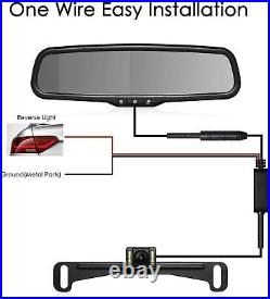 AUTO-VOX Car Rear View Backup Camera Kit Night Vision + 4.3 LCD Mirror Monitor
