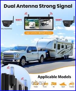 AUTO VOX Magnetic Solar Wireless Backup Camera 7.2 DVR 1080P 2 Split Monitor AUTO VOX Magnetic Solar Wireless Backup Camera 7.2 DVR 1080P 2 Split Monitor