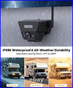 AUTO VOX Magnetic Solar Wireless Backup Camera 7.2 DVR 1080P 2 Split Monitor AUTO VOX Magnetic Solar Wireless Backup Camera 7.2 DVR 1080P 2 Split Monitor