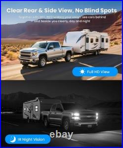 AUTO-VOX RV Backup Camera Wireless System Left/Right Side Cameras Only with WF1