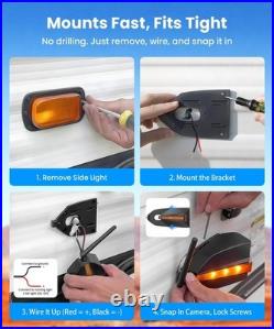 AUTO-VOX RV Backup Camera Wireless System Left/Right Side Cameras Only with WF1