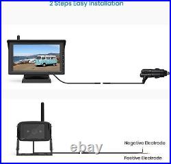 AUTO-VOX RV Wireless Backup Camera 7 HD Split Screen Monitor Parking HD Monitor