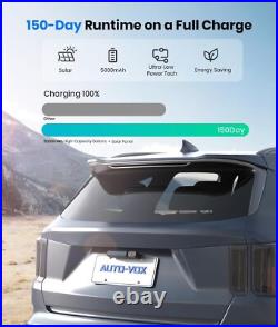 AUTO-VOX Solar Wireless Backup Camera & 5 1080P Monitor 2 Split Screen Cameras