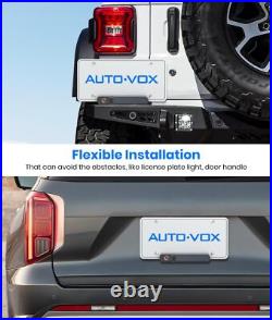 AUTO-VOX Solar Wireless Backup Camera & 5 1080P Monitor 2 Split Screen Cameras