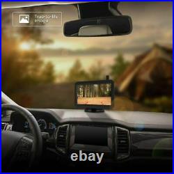 AUTO-VOX Solar Wireless Backup Rear View Camera + 5 HD Monitor for Truck/Car/RV