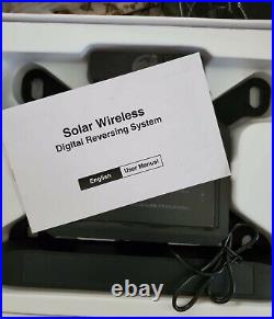 AUTO-VOX Solar Wireless Backup Reversing Camera &5'' Monitor Rear View Camera US