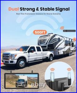 AUTO-VOX Solar Wireless Rear View Camera & 7.2 DVR Monitor and Suction Mount US