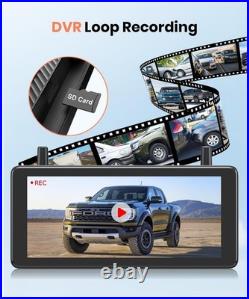 AUTO-VOX Solar Wireless Rear View Camera & 7.2 DVR Monitor and Suction Mount US
