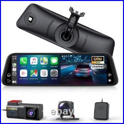AUTO-VOX T11 OEM Mirror Dash Cam withCarPlay & Android 2K Front & Rear View Camera