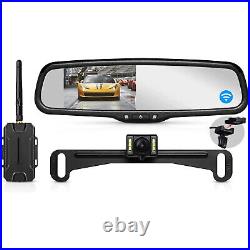 AUTO-VOX T1400 Wireless Backup Camera + 4.3 OEM Mirror Rear View Parking System