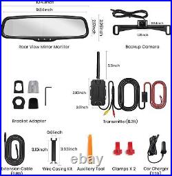 AUTO-VOX T1400 Wireless Backup Camera + 4.3 OEM Mirror Rear View Parking System