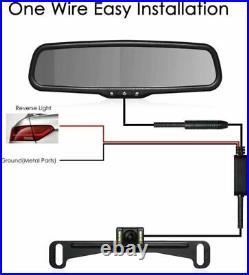 AUTO-VOX T2 Backup Camera & 4.3 Rear View Mirror Monitor System Night Vision