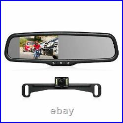 AUTO-VOX T2 Night Vision Backup Camera Kit + 4.3'' LCD Rear View Mirror Monitor
