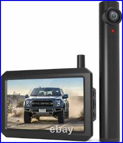 AUTO-VOX TW1 Wireless Backup Rear View Camera & 5 LCD Monitor & Solar Panel Kit