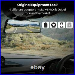 AUTO-VOX V5PRO OEM Car Rear View Mirror Camera 9.35'' Dual Dash Cam Night Vision