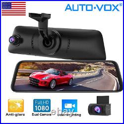 AUTO-VOX V5PRO Rear View Mirror 9.35 LCD Screen 1080P Dash Cam + Backup Camera