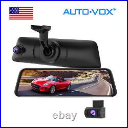 AUTO-VOX V5PRO Rear View Mirror 9.35 LCD Screen 1080P Dash Cam + Backup Camera