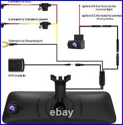 AUTO-VOX V5PRO Rear View Mirror 9.35 LCD Screen 1080P Dash Cam + Backup Camera