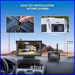 AUTO-VOX W10 RV Wireless Backup Rear View Camera System 7 Monitor Night Vision