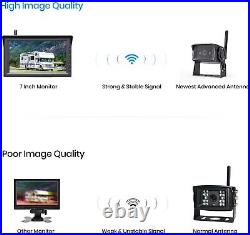 AUTO-VOX W10 Wireless RV Backup Rear View Camera & 7 HD Monitor IR Night Vision