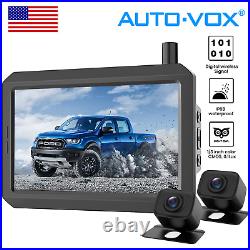AUTO-VOX W7 Pro Car Wireless Backup Camera 5'' Parking System & 2 Rear View Cams