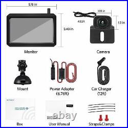 AUTO VOX W7 Wireless Rear View Backup Camera Kit + 5 LCD Monitor Night Vision