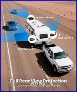AUTO-VOX WF4 Wireless RV Backup Camera System 7.2HD 3 Split-Screen DVR Monitor