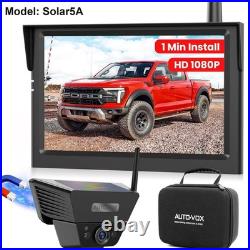 AUTO-VOX Wireless 5 Monitor Solar Magnetic Backup Camera For Truck Car Trailer